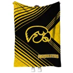 iowa hawkeyes arrow layers black quilt blanket best selling