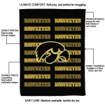 iowa hawkeyes bold red black quilt blanket best selling