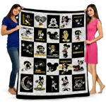 Iowa Hawkeyes Mickey Mouse Motif Black White Quilt Blanket 1 iowa hawkeyes mickey mouse motif black white quilt blanket best selling