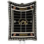 iowa hawkeyes mickey player black quilt blanket best selling