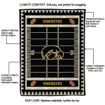 iowa hawkeyes mickey player black quilt blanket best selling