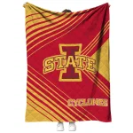 iowa state cyclones arrow layers red quilt blanket best selling