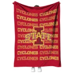 iowa state cyclones bold red quilt blanket best selling