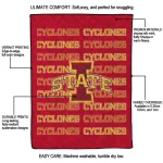iowa state cyclones bold red quilt blanket best selling