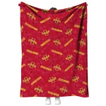 iowa state cyclones solid classic red quilt blanket best selling