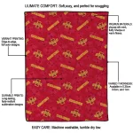 iowa state cyclones solid classic red quilt blanket best selling