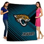 jacksonville jaguars arrow layers teal quilt blanket best selling