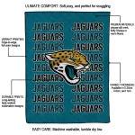 jacksonville jaguars bold red teal quilt blanket best selling