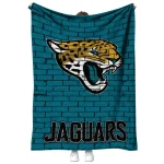 jacksonville jaguars brick grid teal quilt blanket best selling