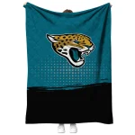 jacksonville jaguars dot illusion teal quilt blanket best selling