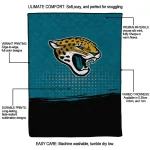 jacksonville jaguars dot illusion teal quilt blanket best selling
