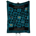 jacksonville jaguars helmet heart teal quilt blanket best selling