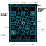 jacksonville jaguars helmet heart teal quilt blanket best selling