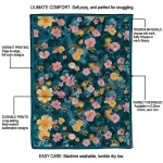 jacksonville jaguars hibiscus foliage teal quilt blanket best selling
