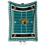 jacksonville jaguars mickey player teal quilt blanket best selling