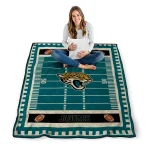 jacksonville jaguars mickey player teal quilt blanket best selling