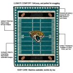 jacksonville jaguars mickey player teal quilt blanket best selling