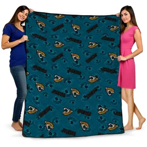 jacksonville jaguars solid classic teal quilt blanket best selling