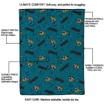 jacksonville jaguars solid classic teal quilt blanket best selling