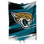 jacksonville jaguars wild lines teal white quilt blanket best selling