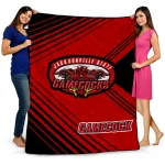 jacksonville state gamecocks arrow layers red quilt blanket best selling