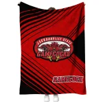 jacksonville state gamecocks arrow layers red quilt blanket best selling