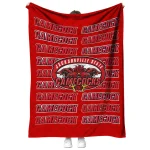 jacksonville state gamecocks bold red quilt blanket best selling