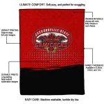 jacksonville state gamecocks dot illusion red quilt blanket best selling