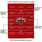 jacksonville state gamecocks handdrawn stripes red quilt blanket best selling