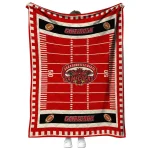 jacksonville state gamecocks mickey player red quilt blanket best selling