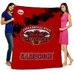 jacksonville state gamecocks paint trail red quilt blanket best selling