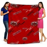 Jacksonville State Gamecocks Sketch Lines Red Quilt Blanket 1 jacksonville state gamecocks sketch lines red quilt blanket best selling