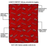 jacksonville state gamecocks solid classic red quilt blanket best selling