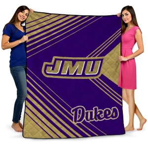 james madison dukes arrow layers purple quilt blanket best selling