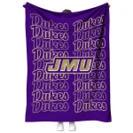 james madison dukes bold red purple quilt blanket best selling