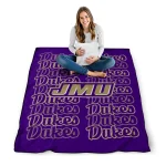 james madison dukes bold red purple quilt blanket best selling