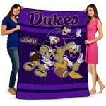 james madison dukes disney football purple quilt blanket best selling