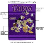 james madison dukes disney football purple quilt blanket best selling