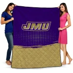 james madison dukes dot illusion purple quilt blanket best selling
