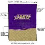 james madison dukes dot illusion purple quilt blanket best selling