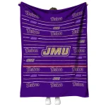 james madison dukes handdrawn stripes purple quilt blanket best selling