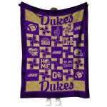 james madison dukes helmet heart purple quilt blanket best selling