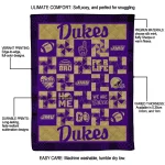 james madison dukes helmet heart purple quilt blanket best selling