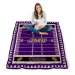 james madison dukes mickey player purple quilt blanket best selling