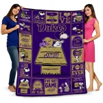 james madison dukes snoopy love purple quilt blanket best selling