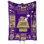 james madison dukes snoopy love purple quilt blanket best selling
