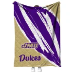 james madison dukes stroke art purple white quilt blanket best selling