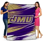 james madison dukes wild lines purple white quilt blanket best selling