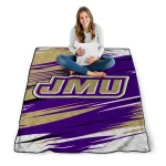 james madison dukes wild lines purple white quilt blanket best selling