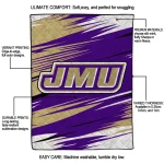james madison dukes wild lines purple white quilt blanket best selling